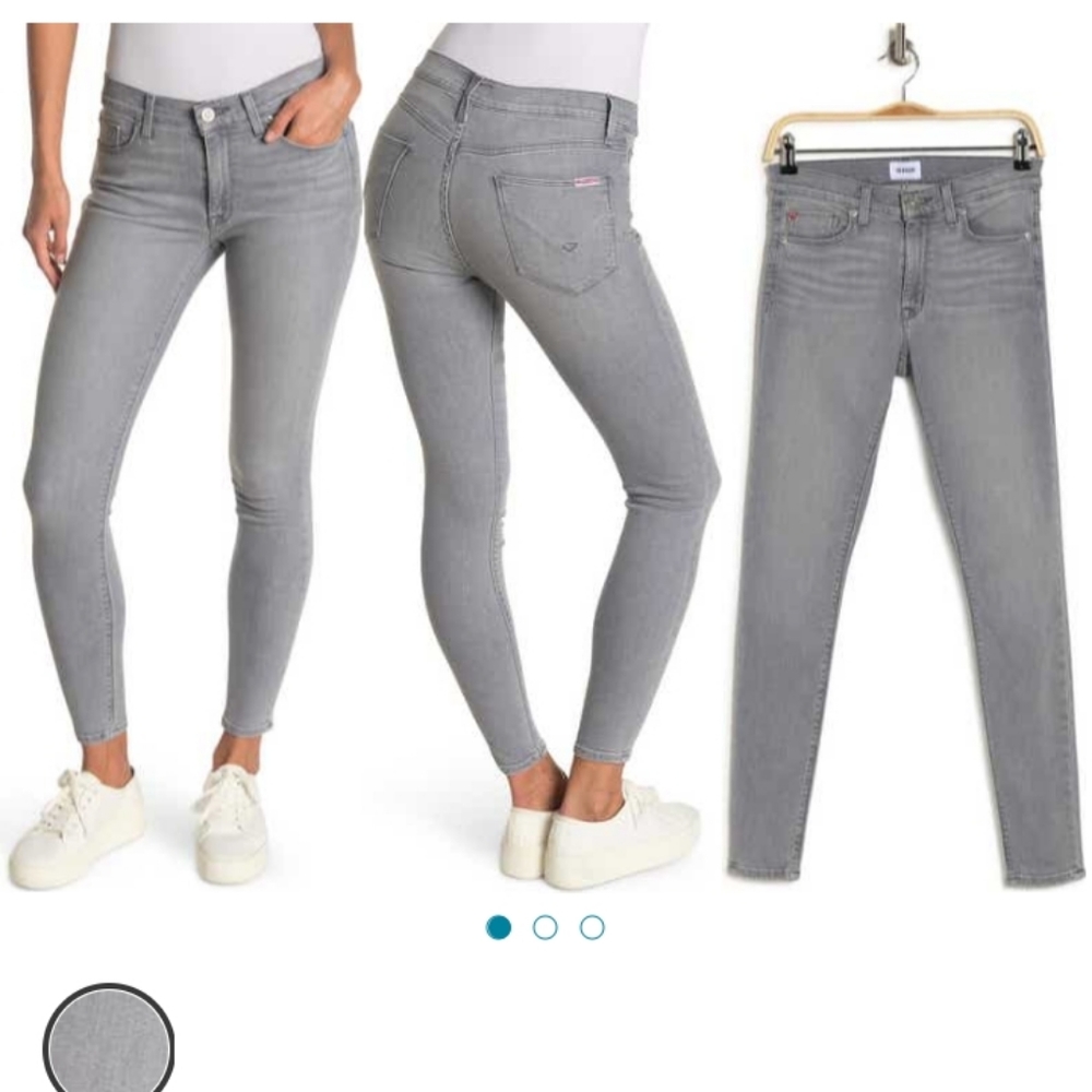 Hudson "Natalie" midrise super skinny jeans